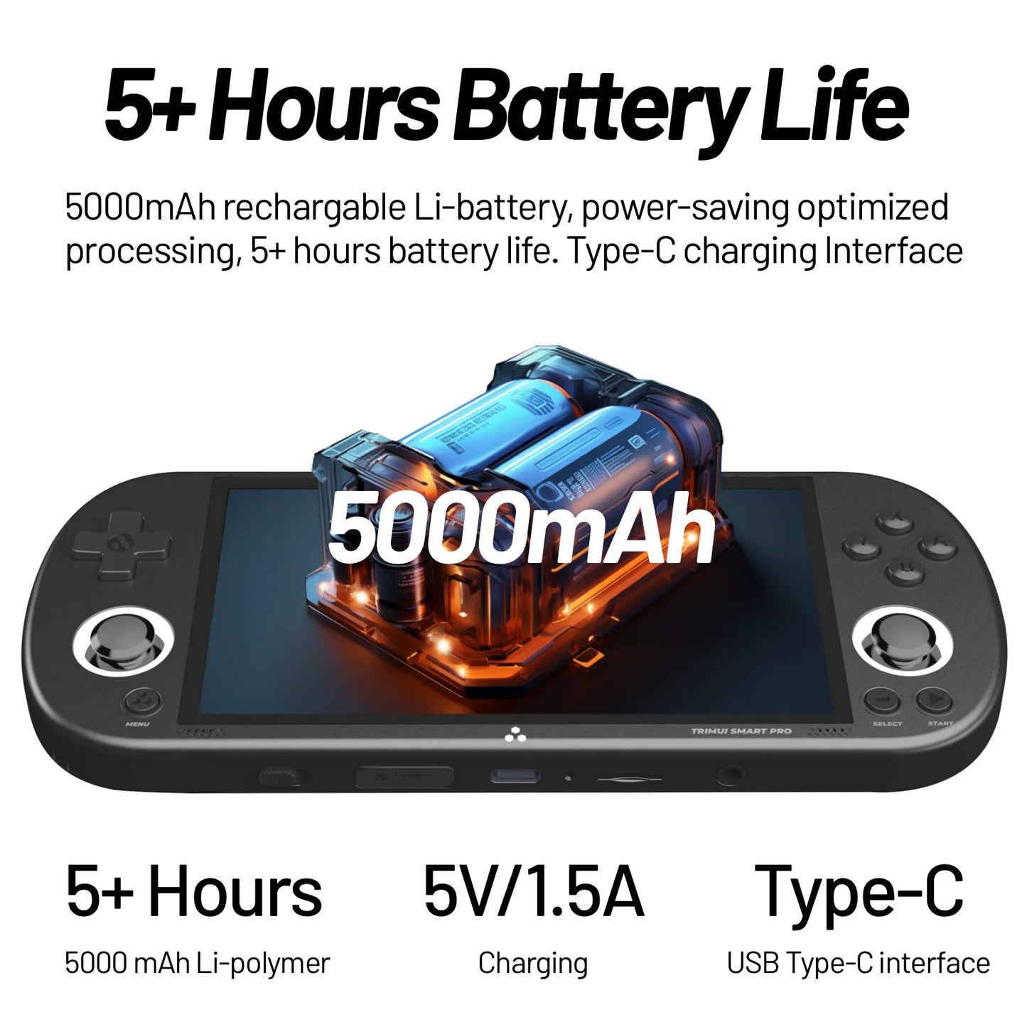Trimui Smart Pro Handheld Game Console 4.96''IPS Screen Linux System