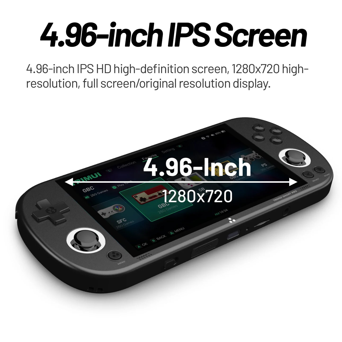 Trimui Smart Pro Handheld Game Console 4.96''IPS Screen Linux System
