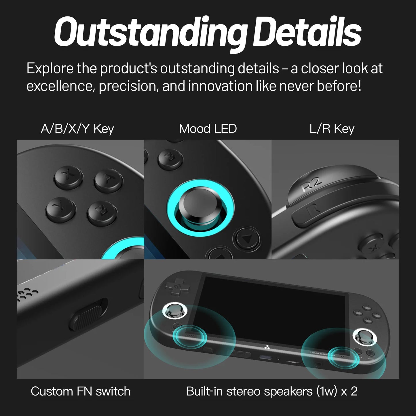 Trimui Smart Pro Handheld Game Console 4.96''IPS Screen Linux System